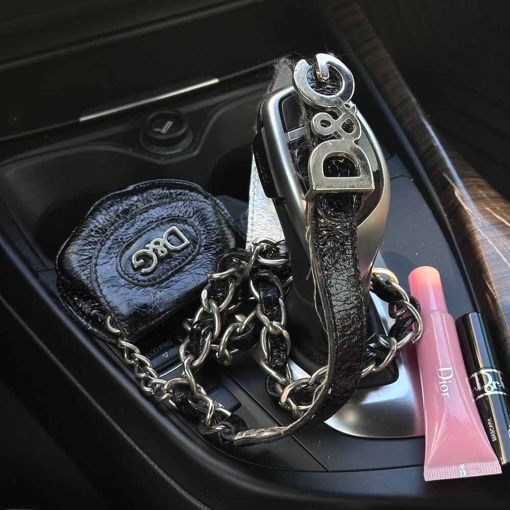 SOLD | Rare Vintage D&G Logo Mini Chain Belt Waist Bag